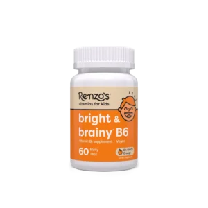 Renzo's Bright & Brainy Vitamin B6 Melty Tablets x 60