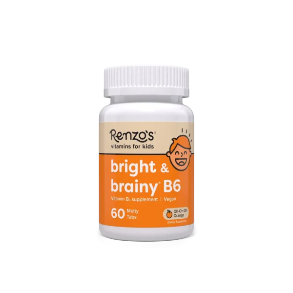 Renzo's Bright & Brainy Vitamin B6 Melty Tablets x 60